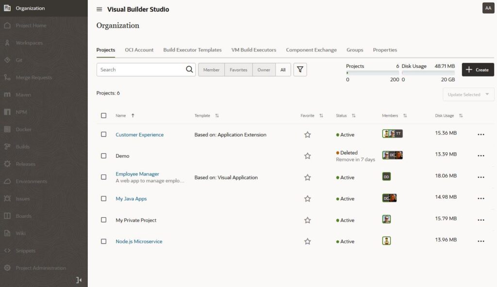 Overview and Features of Oracle Cloud Visual Builder Studio - Soais